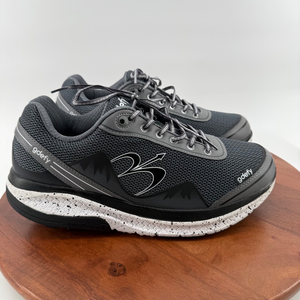 G-Defy Mens TB9024MGS-M Gray Black Versoshock Walking Shoes‎ Size 13 US 47.5 EUR